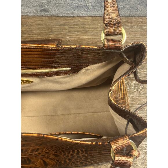 Super Rare Brahmin XL Bevin Cognac Rio Vintage 25th Anniversary Leather Bag - Picture 11 of 16